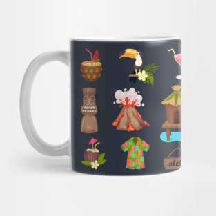 Hawaii symbols set Mug